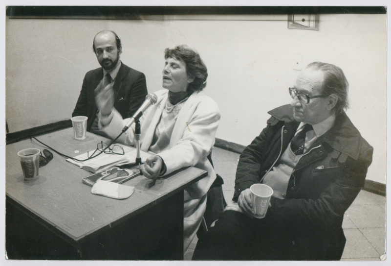 Wilfredo Penco, Gladys Castelvecchi y Arturo Sergio Visca, 1989
