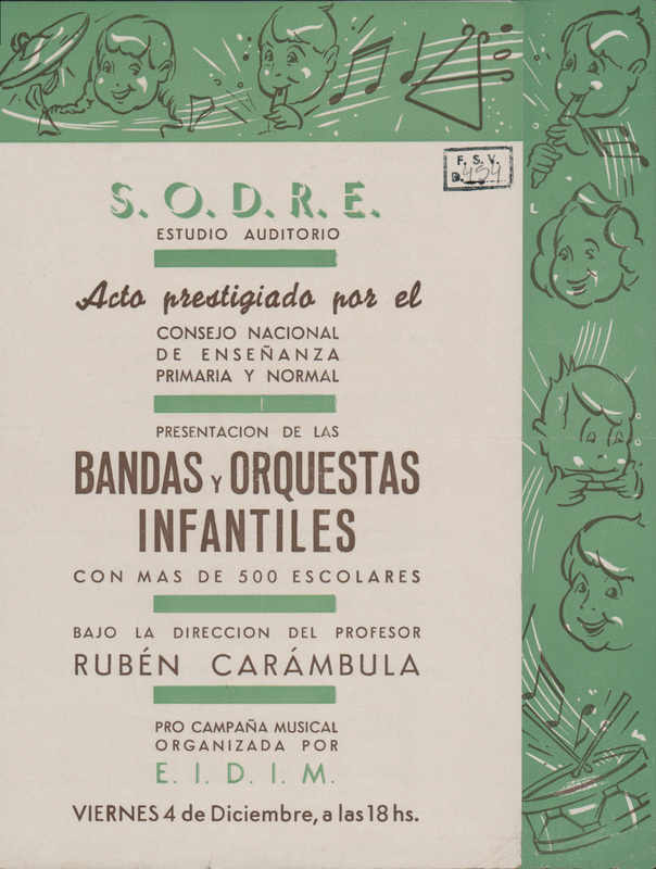 Programa de Presentación de las bandas y orquestas infantiles