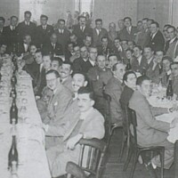 En celebración de Marcha, junio 1945