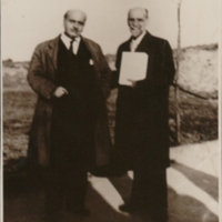 Emilio Oribe con Juan Ramón Jiménez, Montevideo 1949