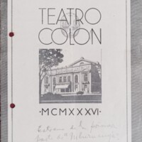 Programa de Mburucuyá. Teatro Colón de Bs. As.