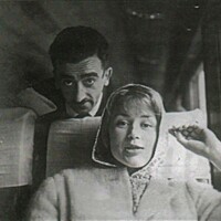 Harriet Andersson y HAT, en viaje a Mar del Plata, 1959