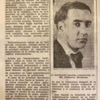 Anuncio del viaje de Felisberto a España, La Mañana, 22/01/1936