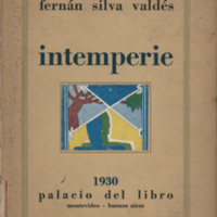 Portada de Intemperie, primera ed. 1930