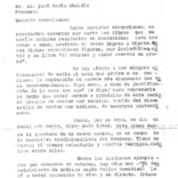 [Carta de Julio C. da Rosa a José María Obaldía]