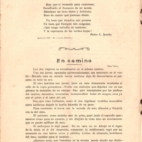 Relato En camino, de Fernán Silva Valdés en  Arte. Revista Literaria y Social. 1909