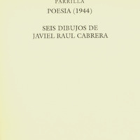 Poesía (1944) : seis dibujos de Javier Raúl Cabrera 