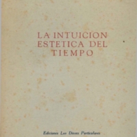 La intuición estética del tiempo, 1951 [1949]