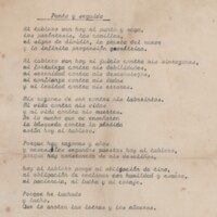 Poema «Punto y seguido», inédito