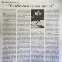 «Yo solo creo en mis sueños», entrevista de Alfredo Alzugarat. El País Cultural, 27.VIII.2004
