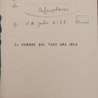 El hombre que tuvo una idea (1927), de Alberto Lasplaces. Dedicado a Fernán Silva Valdés