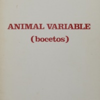 Animal variable (bocetos) (1987)