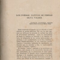 Conferencia: Los poemas nativos de Fernán Silva Valdés, Norberto A. Frontini