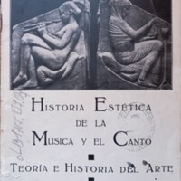 Portada de Historia Estética de la Música y el Canto. Teoría e Historia del Arte