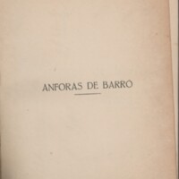 Ánforas de barro. Prólogo e índice