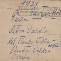 Peña, Silva Valdés, del Vando Villar, Pereda Valdés y Oribe, dorso.