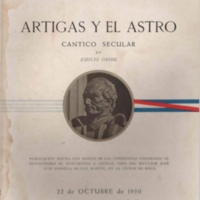 Oribe, Emilio. Artigas y el astro. Cántico secular, 1950
